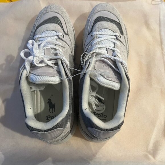 POLO RALPH LAUREN SUEDE LEATHER Blend Trackster 200 Sneakers Hairy Size US 11 - Picture 5 of 13